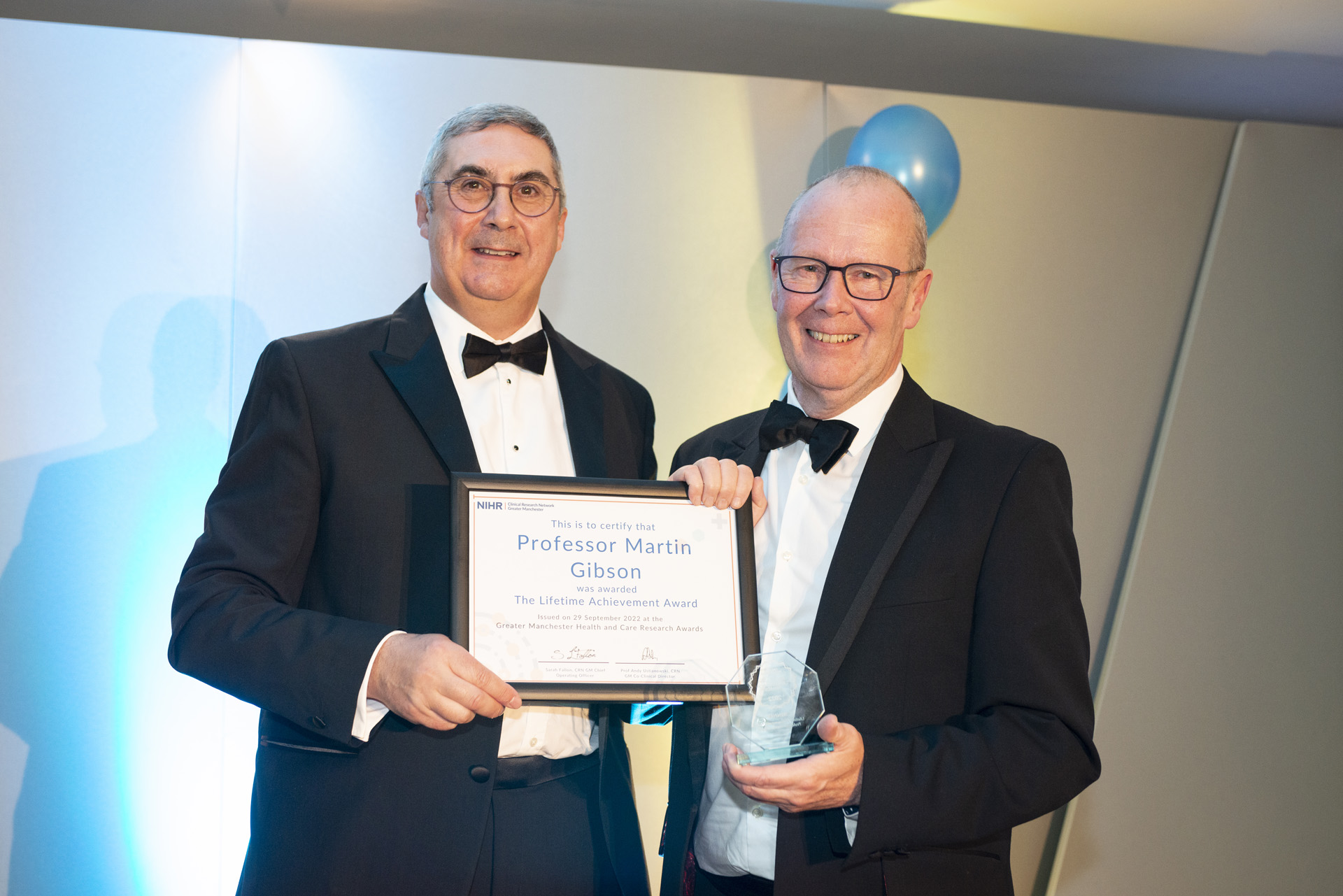 Prof. Gibson presented with a Lifetime achievement award at GMHCRA '22